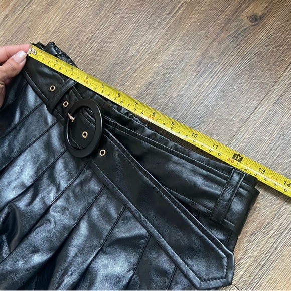 Lost + Wander Black Faux Leather Mini Skirt - Picture 7 of 8